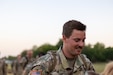 Sgt. Austin Cassell participates in a ruck march with the 394 Field Hospital in Seagoville, Texas, during his monthly battle assembly in July 2024. (U.S. Army Reserve Photo by 1st Lt. Harrison Gold)