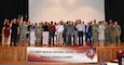 Attendees of a Medical Logistics Summit at the U.S. Army Medical Materiel Center-Korea April 29-30 pose for a group photo at the conclusion of the event. The two-day summit helps synchronize MEDLOG and readiness efforts across the Korean Peninsula. (Courtesy)