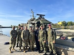 Virginia National Guard senior enlisted leaders prepare to travel via Jurmo-class landing craft to engage with the Joint Senior Noncommissioned Officer at the Finnish Naval Academy during a senior NCO exchange Aug. 19- 23, 2024 in Finland. Command Chief Master Sgt. Kelly B. Reich, the Virginia National Guard Senior Enlisted Leader, Command Sgt. Maj. Irving Reed Jr., the Virginia Army National Guard Command Sergeant Major, Chief Master Sgt. Ian Stegherr, Virginia Air National Guard State Command Chief, Chief Master Sgt. Sean Fretwell, 192nd Wing Command Chief and Senior Master Sgt. Justin Connor, 192nd Security Forces Senior Enlisted Leader, all participated in the exchange, where they met with a variety of senior enlisted leaders from the Finnish Defense Forces and collaborated on a plan for joint enlisted training and exercise and development for 2025 to 2027.