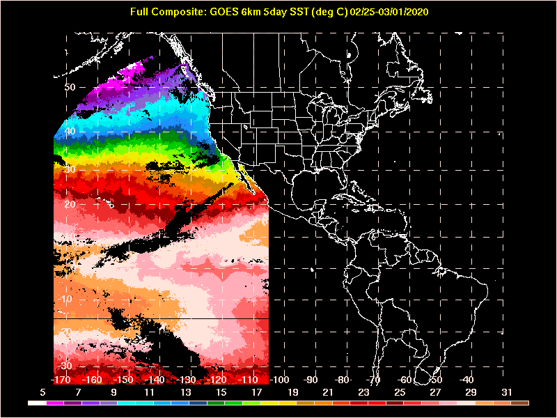 GOES Satellite-derived SST Analysis