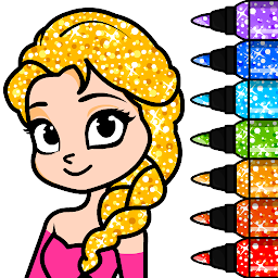 চিহ্নৰ প্ৰতিচ্ছবি Princess Coloring Book Games