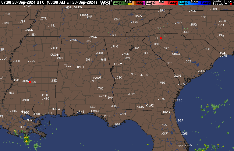 Columbus Georgia Animated Radar