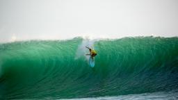 Taking the drop at Uluwatu