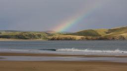 Rainbow Over Waves