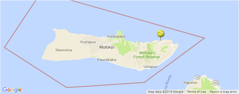 Molokai surf map