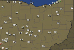 ohio temps