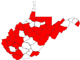 County distribution map.