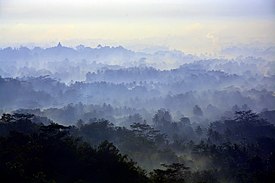 Borobudur di pagi hari