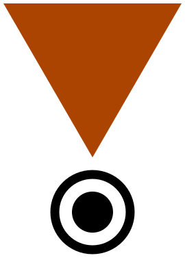 File:Brown triangle penal.svg