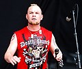 Ivan Moody, lead vocals of the Heavy Metal group Five Finger Death Punch, performs at Rock on the Range (2010)