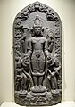 English: Vishnu and his avatars, black schist, 11th Century CE, currently in Brooklyn Museum, New York.