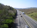 A peaceful photo of the M4 running through Lisvane