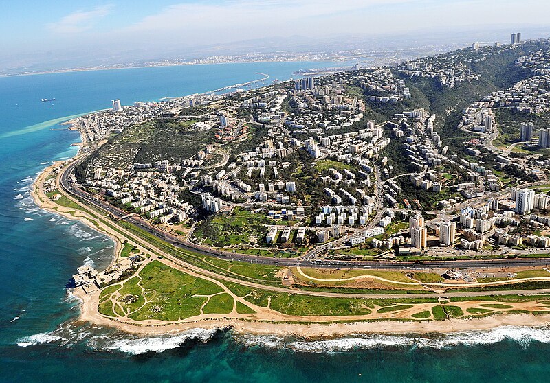 File:Western Haifa from the air.jpg