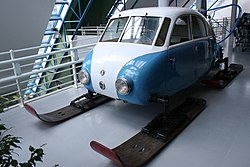 Experimental aerosled (snow car) from 1942 Tatra V855.