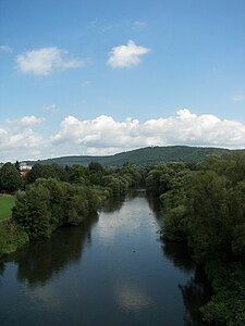 Die Lahn in Marburg