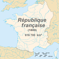 The French Republic in 1800 after the Treaty of Campo Formio