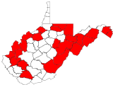 County distribution map.