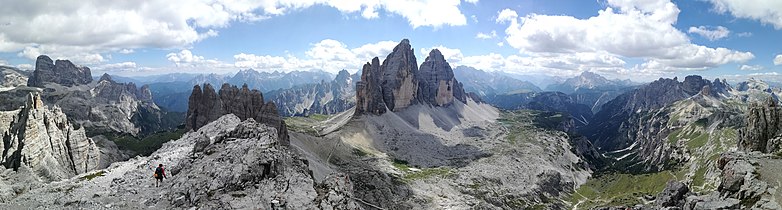 Dolomiti, Drei Zinnen peaks