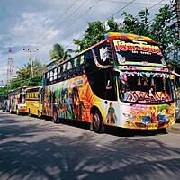 Thai buses.