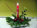 Christmas calendar candle