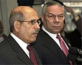 With Colin Powell, January 10th, 2003