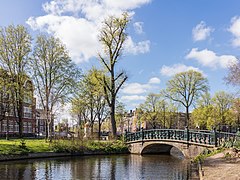 Hortus Botanicus, Amsterdam, bridge 233, Dr. D.M. Sluyspad over the Nieuwe Herengracht