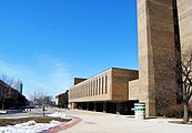 School of Dentistry, front view, down North U.