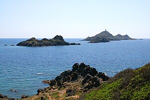 The Archipel of the Sanguinaires in Ajaccio (Corse),France.