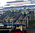 Dockside funicular of another type in Chongqing