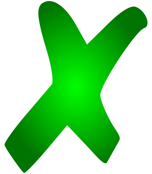 File:Green x.svg