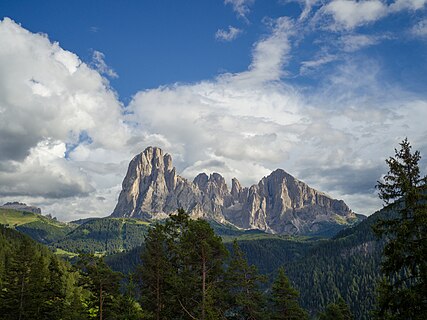 The Saslonch group from the hamlet Sacun in Urtijëi, South Tyrol