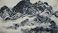 216. Inwangjesaekdo, Clearing after rain in Mt. Inwangsan, painting by Jeong Seon, Hoam Art Museum, Yongin