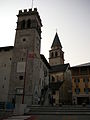 Skyline of Magnifica Comunita and church's towers