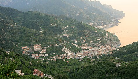 Minori as seen from Ravello.