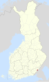 English: Location of Imatra in Finland Suomi: Imatran sijainti