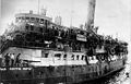 Exodus ship carrying Jewish emigrants to Palestine in 1947