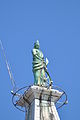 Statue of St. Euphemia on the bell tower of Basilica Saint Euphemia