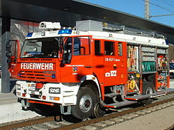 Zweiwegefahrzeug der Freiwilligen Feuerwehr Zams