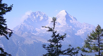 Hochblassen and Alpspitze. View from Schachen