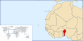 Situation du Bénin Location map of Benin