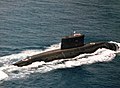 Kilo-class submarines patrolling the Persian Gulf.