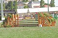 Triple bar show jumping fence