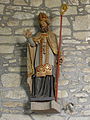 Église paroissiale Saint-Goulven : statue de saint Goulven.