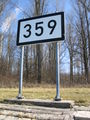 Kilometer 359 sign at the Rhine