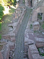 Domus Tiberiana, palace of Tiberius, Clivus Victoriae