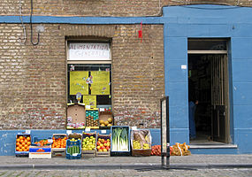 Hornu, the smallest shop in the miner's cottage.