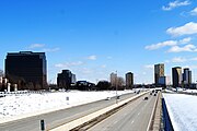 Skyline, from the Lahser bridge over the Lodge.