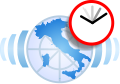 Italy current events Wikinews logo.