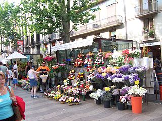 Català: Parada de flors English: Flowers stall