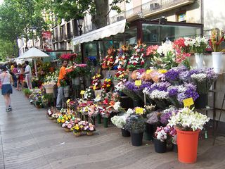 Català: Parada de flors English: Flowers stall